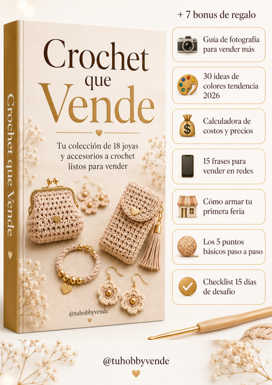 CROCHET QUE VENDE + 7 BONUS DE REGALO